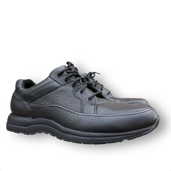 Rockport Men's Edge Hill II Black Leather Walking Shoes Size 10 - Picture 6 of 10